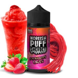 SHERBET STRAWBERRY LACE 100ML - MOREISH PUFF