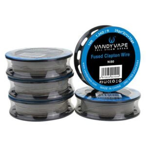NI80 FUSED CLAPTON WIRE 28GA*2(=) 35GA 10FT- VANDY VAPE