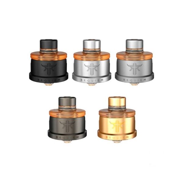 REQUIEM RDA 22MM - VANDY VAPE BY EL MONO VAPEADOR - FROSTED GREY - Imagen 2