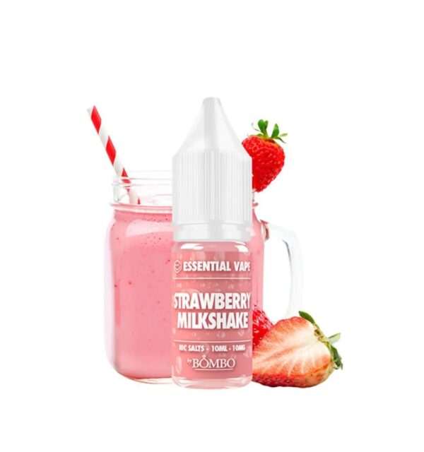 STRAWBERRY MILKSHAKE - ESSENTIAL VAPE by BOMBO SALTS 10MG