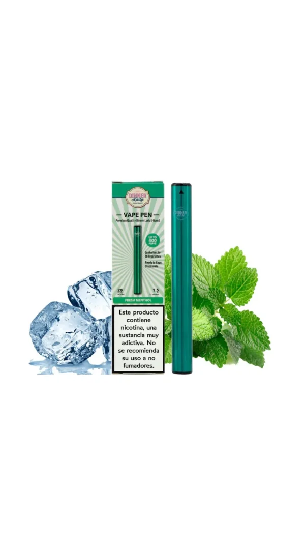 VAPE PEN DESECHABLE / DINNER LADY / FRESH MENTHOL 20MG