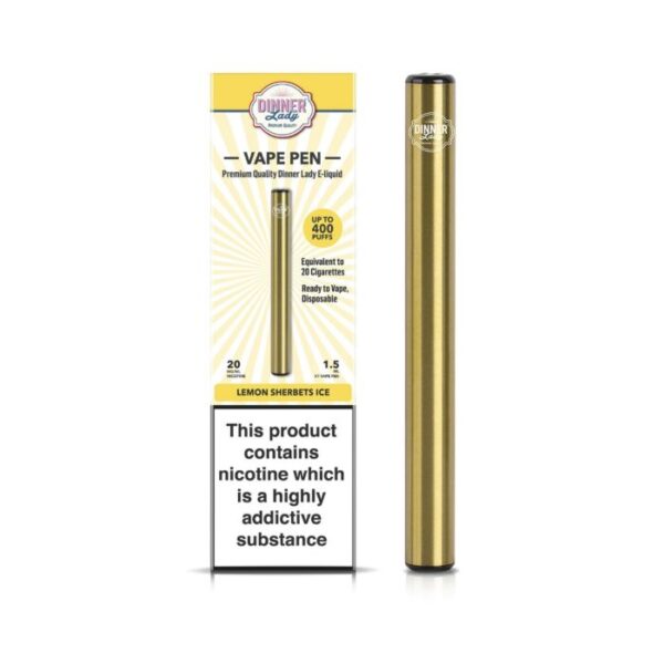 VAPE PEN DESECHABLE / DINNER LADY / LEMON SHERBETS ICE 20MG