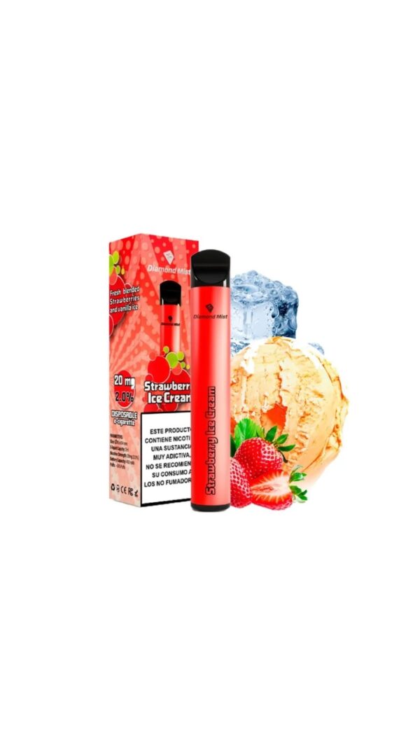 STRAWBERRY ICE CREAM / DIAMOND MIST BAR SIN NICOTINA