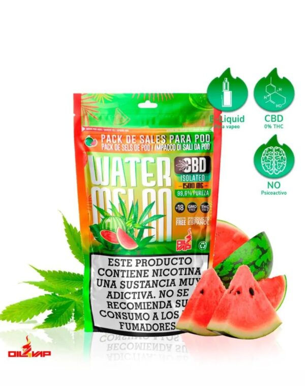 WATERMELON - OIL4VAP - CBD - SALTS - 1500MG 30ML