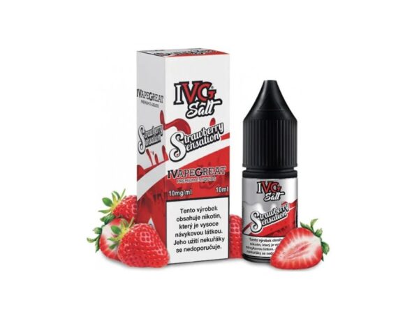 STRAWBERRY SENSATION / IVG SALTS / 20MG 10ML