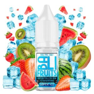 WATERMELON + STRAWBERRY + KIWI SUPER ICE 10ML 20MG / BALI FRUITS SALTS BY KINGS CREST