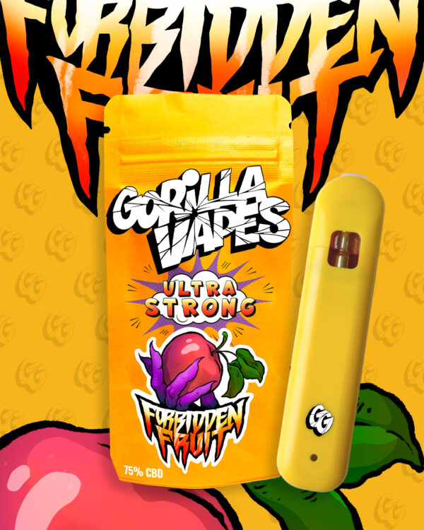 FORBIDDEN FRUIT - DESECHABLE CBD - 1ML 75% - GORILLA VAPES