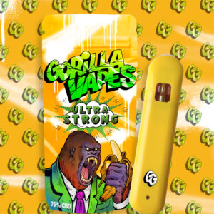 GORILLA BANANA - DESECHABLE CBD - 1ML 75% - GORILLA VAPES