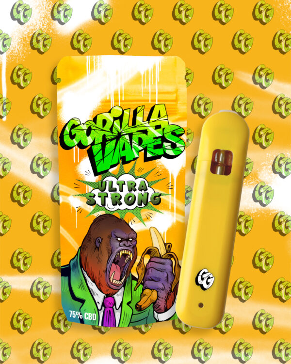 GORILLA BANANA - DESECHABLE CBD - 1ML 75% - GORILLA VAPES