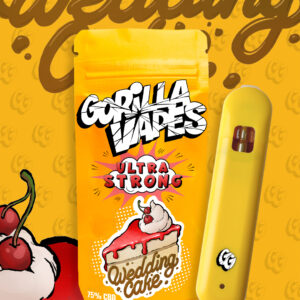 WEDDING CAKE - DESECHABLE CBD - 1ML 75% - GORILLA VAPES