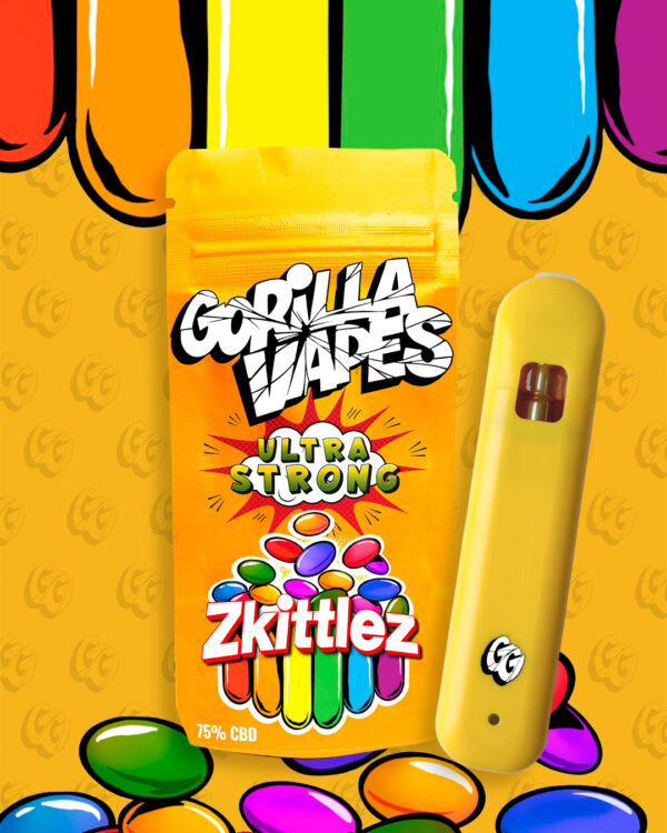 ZKITTLEZ - DESECHABLE CBD - 1ML 75% - GORILLA VAPES