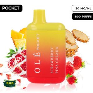 STRAWBERRY PINA COLADA / BUD VAPE OLÉ POCKET 800 20MG