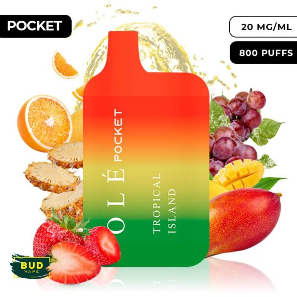 TROPICAL ISLAND / BUD VAPE OLÉ POCKET 800 20MG