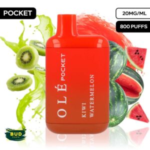 KIWI WATERMELON / BUD VAPE OLÉ POCKET 800 20MG
