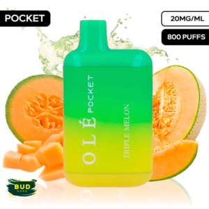 TRIPLE MELON / BUD VAPE OLÉ POCKET 800 20MG
