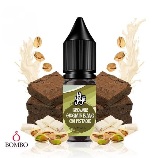 BROWNIE CHOCOLATE BLANCO CON PISTACHO - LA YAYA SALTS 20MG - BOMBO