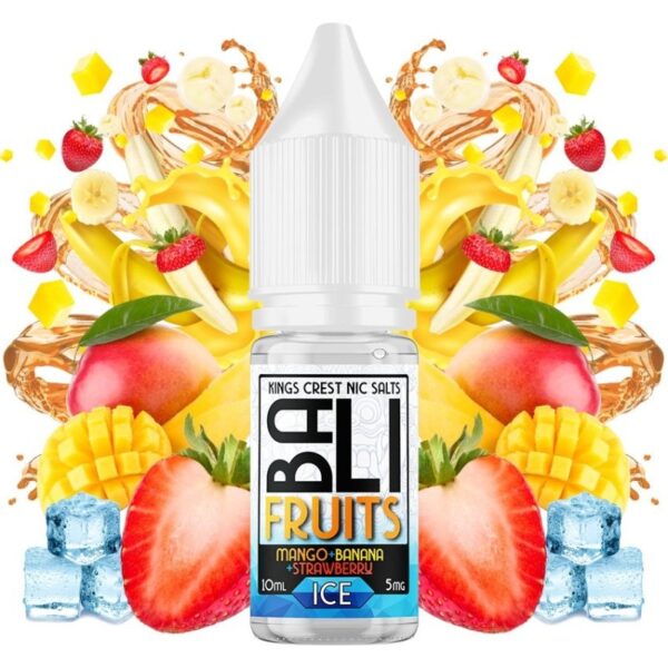 MANGO + BANANA + STRAWBERRY ICE / BALI FRUITS SALTS / 10ML 20MG