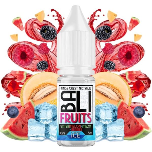 WATERMELON + MELON + BERRIES ICE / BALI FRUITS SALTS / 10ML 20MG