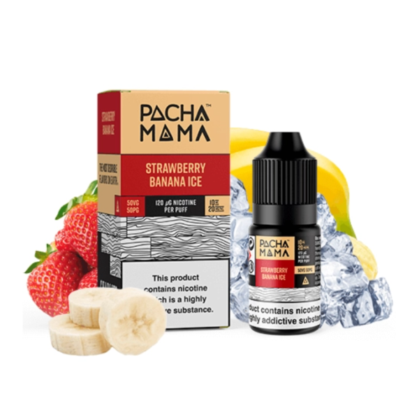STRAWBERRY BANANA ICE - PACHAMAMA BAR SALTS 20MG