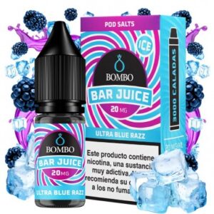 ULTRA BLUE RAZZ / BOMBO BAR JUICE 0MG