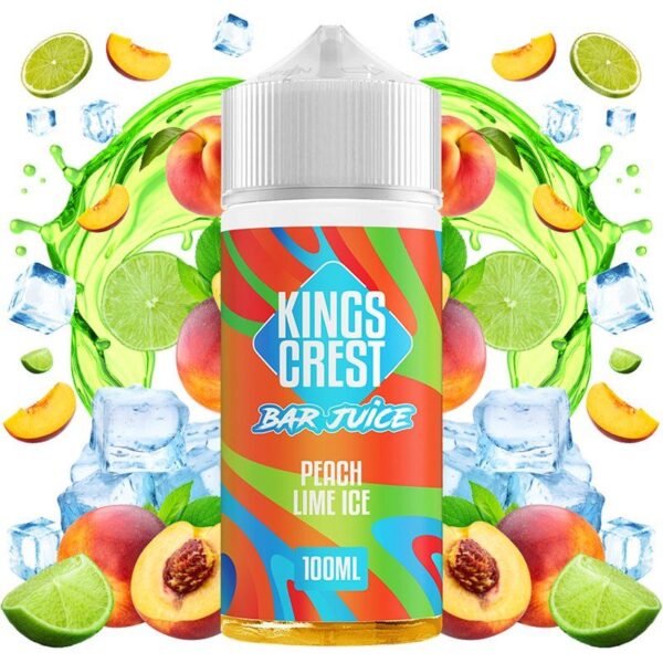 PEACH LIME ICE - KINGS CREST BAR JUICE - 100ML
