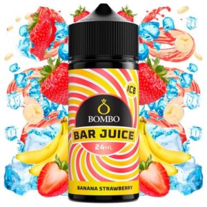 BANANA STRAWBERRY ICE - BOMBO BAR JUICE - AROMA LONG 24ML