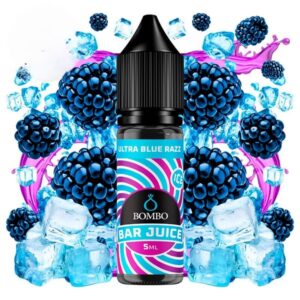 ULTRA BLUE RAZZ ICE - BOMBO BAR JUICE - AROMA MINILONGFILL 5/15ML