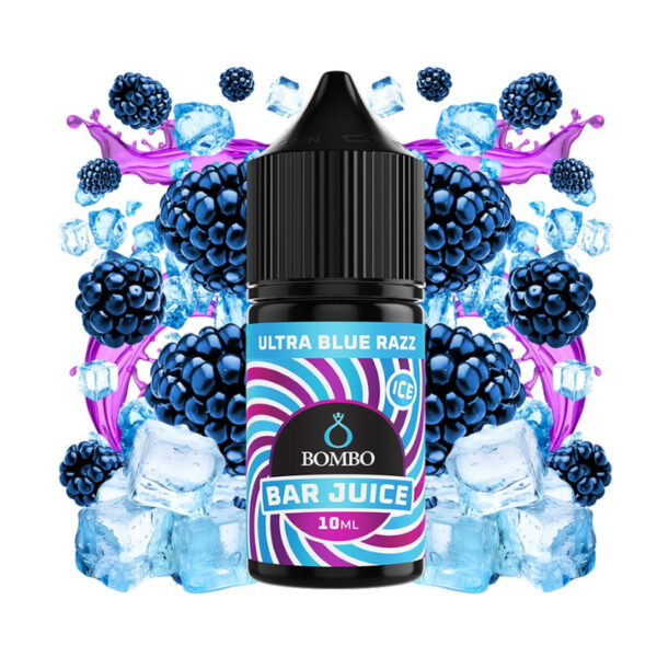 ULTRA BLUE RAZZ ICE - BOMBO BAR JUICE - AROMA MINILONGFILL 10/30ML