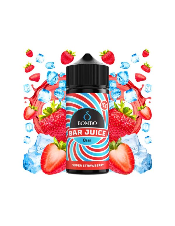 SUPER STRAWBERRY ICE - BOMBO BAR JUICE - AROMA LONG 24ML