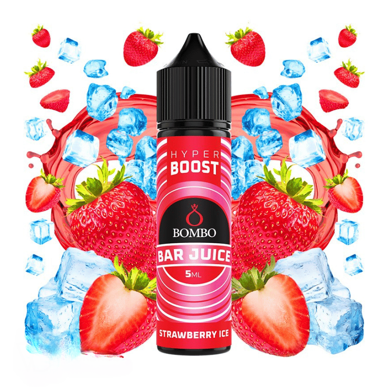STRAWBERRY ICE - BOMBO BAR JUICE - AROMA LONGFILL - HYPER BOOST - 5/60ML
