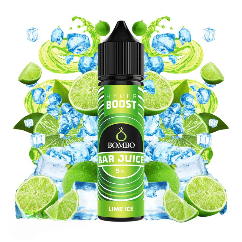 LIME ICE - BOMBO BAR JUICE - AROMA LONGFILL - HYPER BOOST - 5/60ML