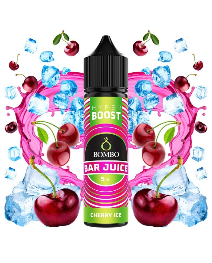 CHERRY ICE - BOMBO BAR JUICE - AROMA LONGFILL - HYPER BOOST - 5/60ML